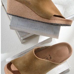Papillio by Birkenstock Namica Wedge Tea Suede Color Size Euro 38